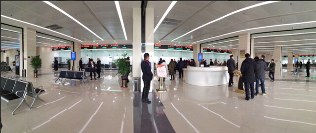 泰州黃橋政務(wù)服務(wù)中心100窗口排隊叫號系統(tǒng)、觸摸查詢系統(tǒng)